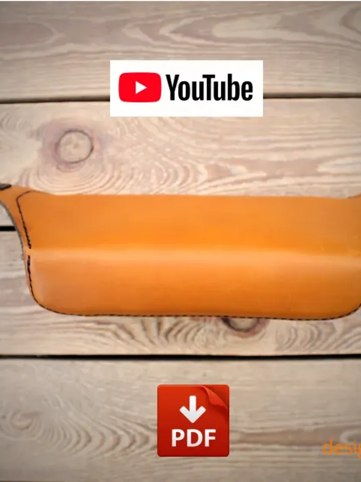 Leather pattern - waist bag / banana bag / fanny pack / bum bag.BG2