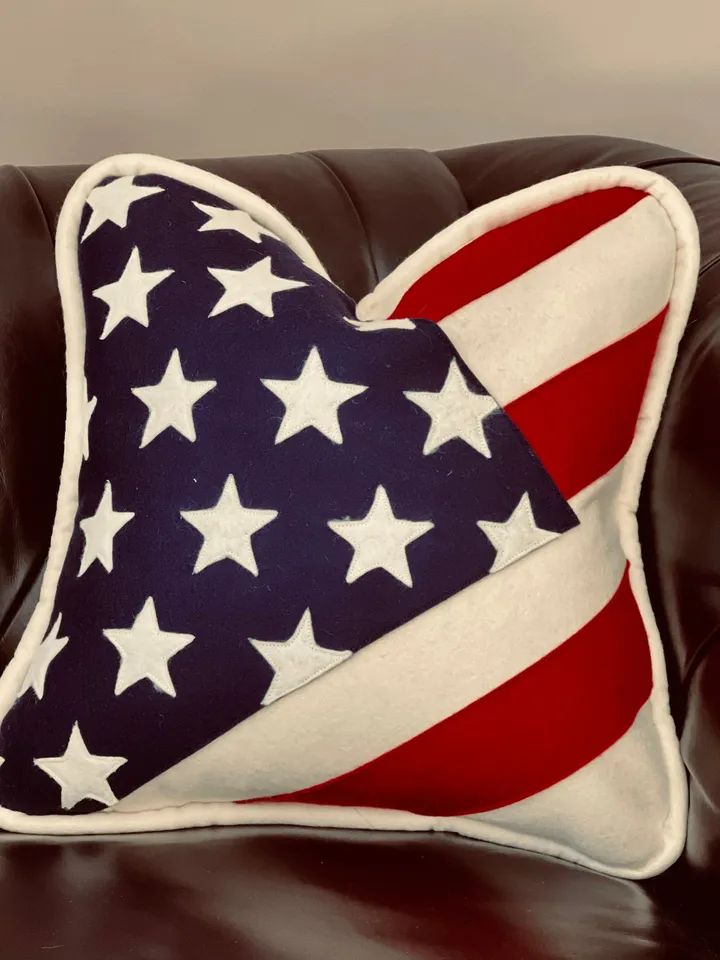 Wool Old Glory Pillow