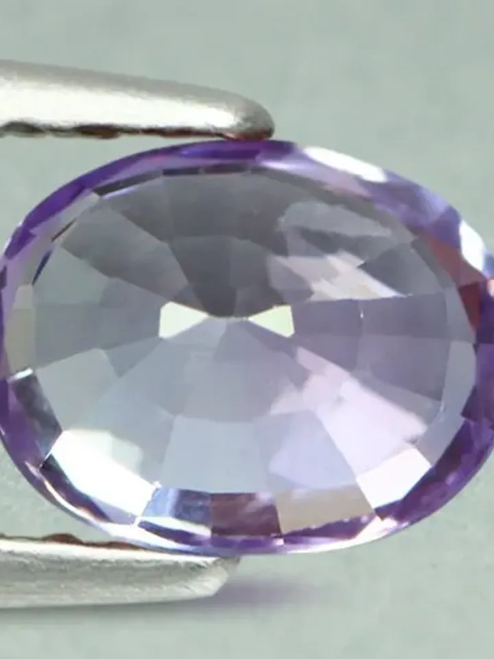 0.86 CT AIG Certified Stunning Unheated 100% Natural Violet Sapphire Madagascar