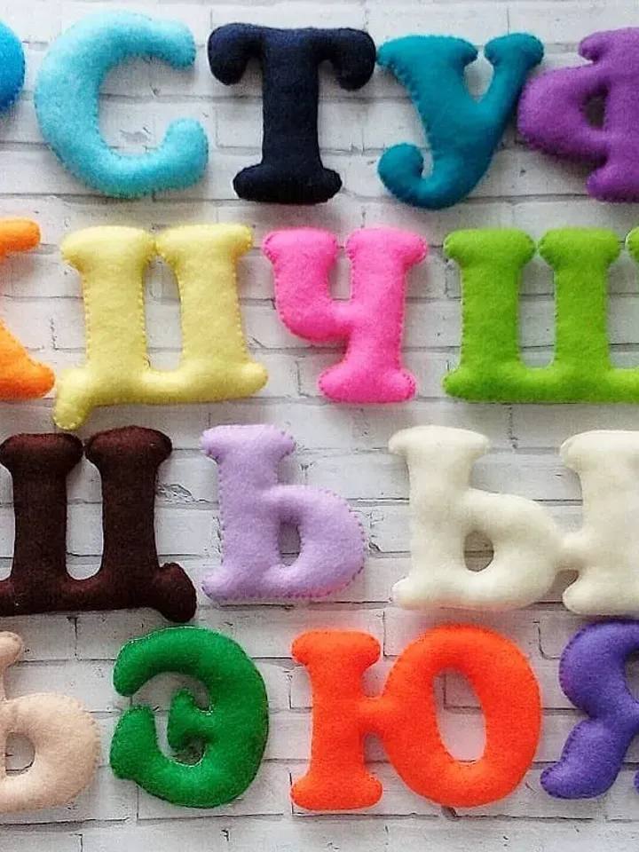 Russian Alphabet Soft Russian Letter Baby shower ideas Preschool Alphabet as a gift Abc Educational Soft ABC Letters
