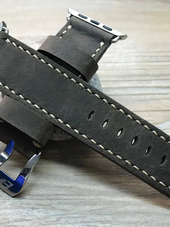 Apple Watch strap Apple Watch band iwatch band Apple Watch 38mm Apple watch 42mm distress Brown Leather Watch Band FREE SHIPPING