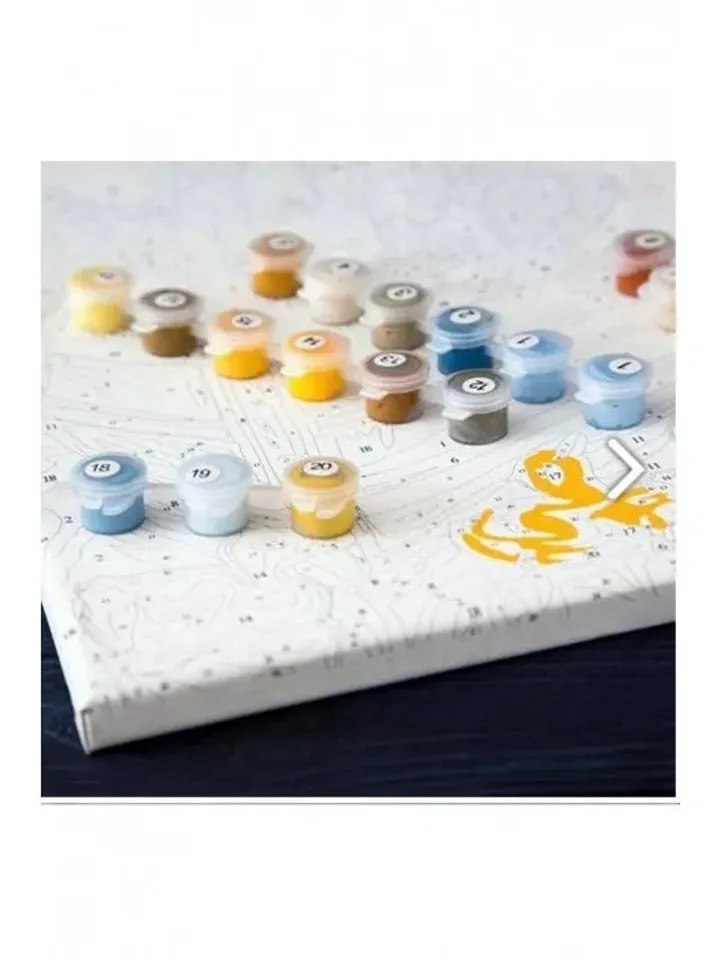 Canvas Adele Bloch Bauer Coloring by Number Set with Hoop , the art of painting, education and entertainment.