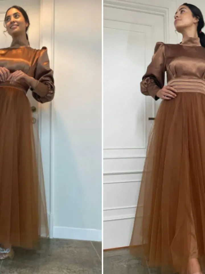 AHUNARE HIJAB - Wedding Dress, Muslim Evening Gown, Nikah, Islamic Wedding, Engagement, Bridesmaid