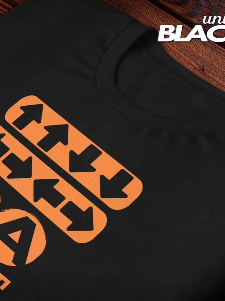 God Mode Konami Code T-Shirt | Unisex Video Game Tee, Quest and Gaming Top, LARP, Dungeon, Online Games, Role Playing T