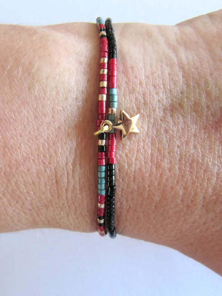 2x filigree bracelet, friendship bracelets, Miyuki glass rocailles, bracelets Miyuki, fine bracelets, boho, jewelry, Japanese beads Miyuki,