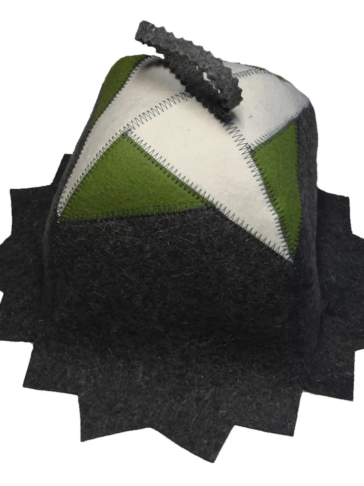 Russian Sauna Hat Designer II Wool Saunahut Banya Bath