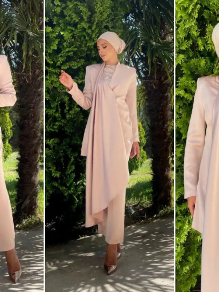 AHUNARE HIJAB - Wedding Dress, Muslim Evening Gown, Nikah, Islamic Wedding, Engagement, Bridesmaid,