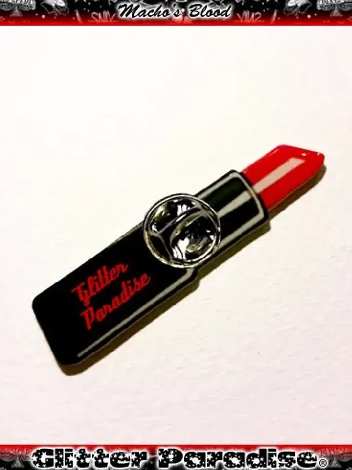 Macho's Blood - Pin - Red Lipstick - Feminism - Feminist - Girl Boss - We Can Do It - Empower - The Future is Female - Glitter Paradise®