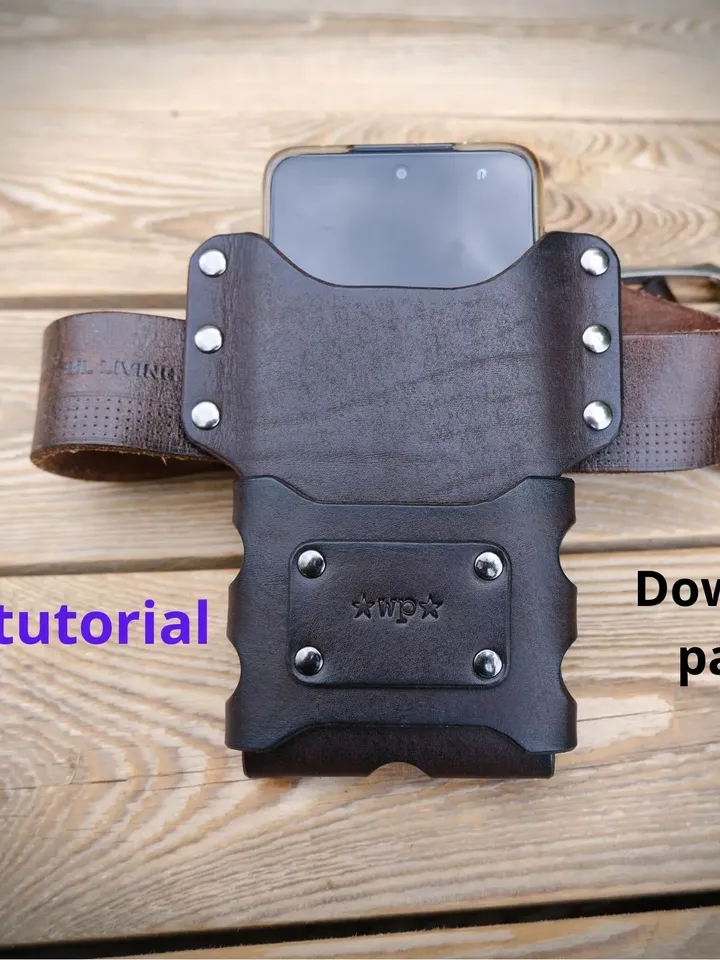 Leather pattern - Bikers phone case. BPC-R