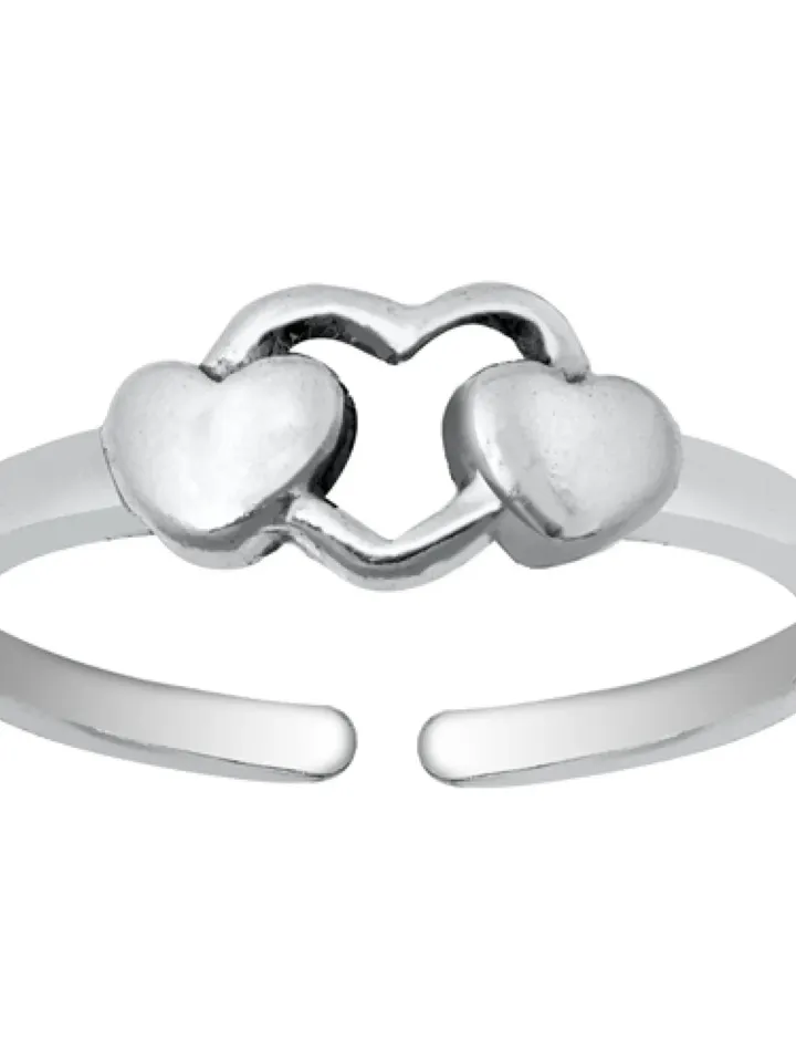 Toe Ring, Sterling Silver Heart Toe Ring, Toe Rings, Gift under 10, Toe Rings, Adjustable Heart Toe ring, Gift For women #toering #toerings