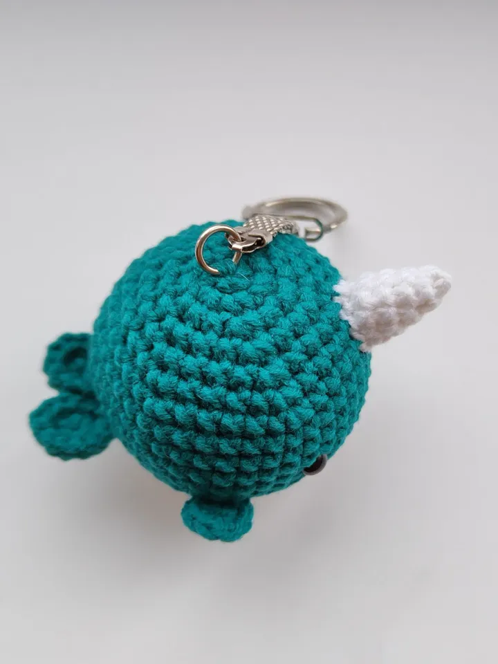 Crochet narwhal pattern, amigurumi narwhal patterns, sea animals pattern, crochet pocket narwhal