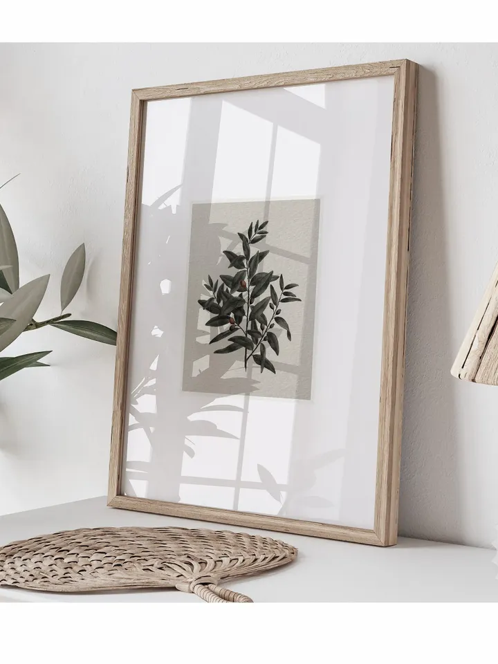 Vintage Botanical Print, Antique African Sandalwood Watercolor, Farmhouse Digital Decor, Printable Art | 359