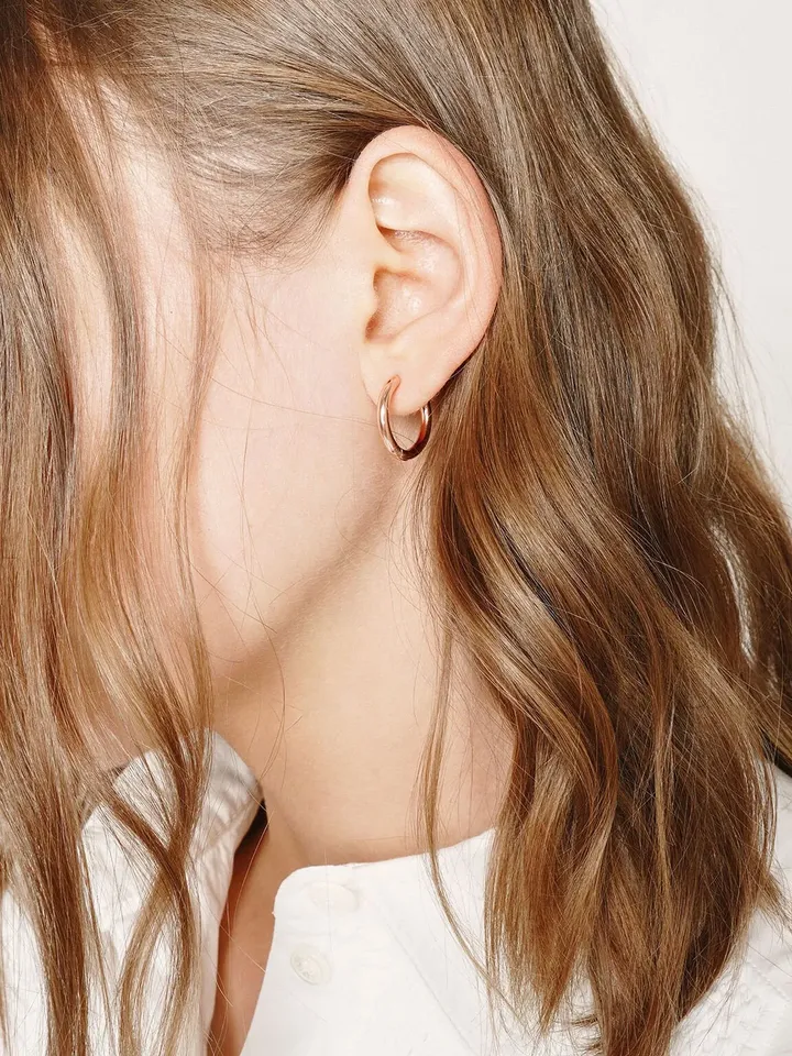 HOOP Earrings 925 Sterling Silver Sleeper Hoops Huggie Earrings Hoop Ball Earrings Silver Huggie Hoops Cartilage Earrings Minimalist Hoops
