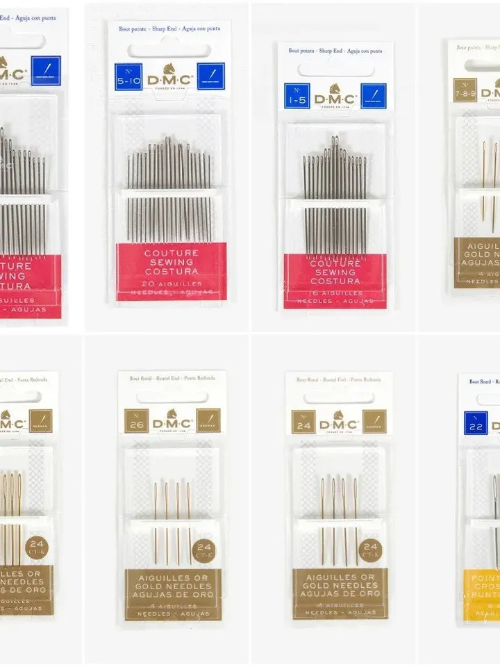 All Types of Needles DMC Cross Stitch Needles,Embroidery Needles, Needlepoint Needle,Tapestry Needles, Pack Needles etc