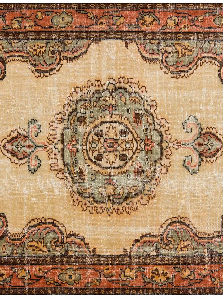 Wool Turkish Rug, Handmade Turkish Rug, Vintagr Carpet, 181 x 270 cm ,Hand made Carpet