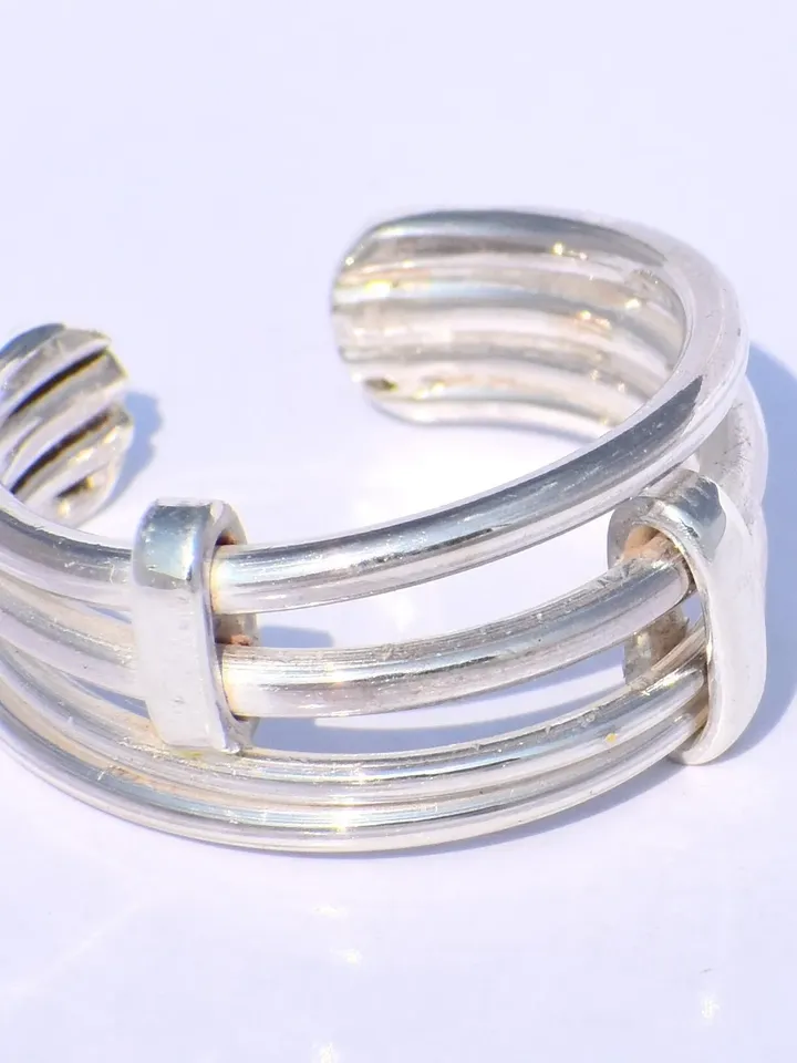 Chunky Band Ring, Weave Ring, Twist Ring, Handmade Ring, 925 Sterling Silver Ring, Dainty Ring, Fidget Ring, Meditation Ring, Gift For Women
