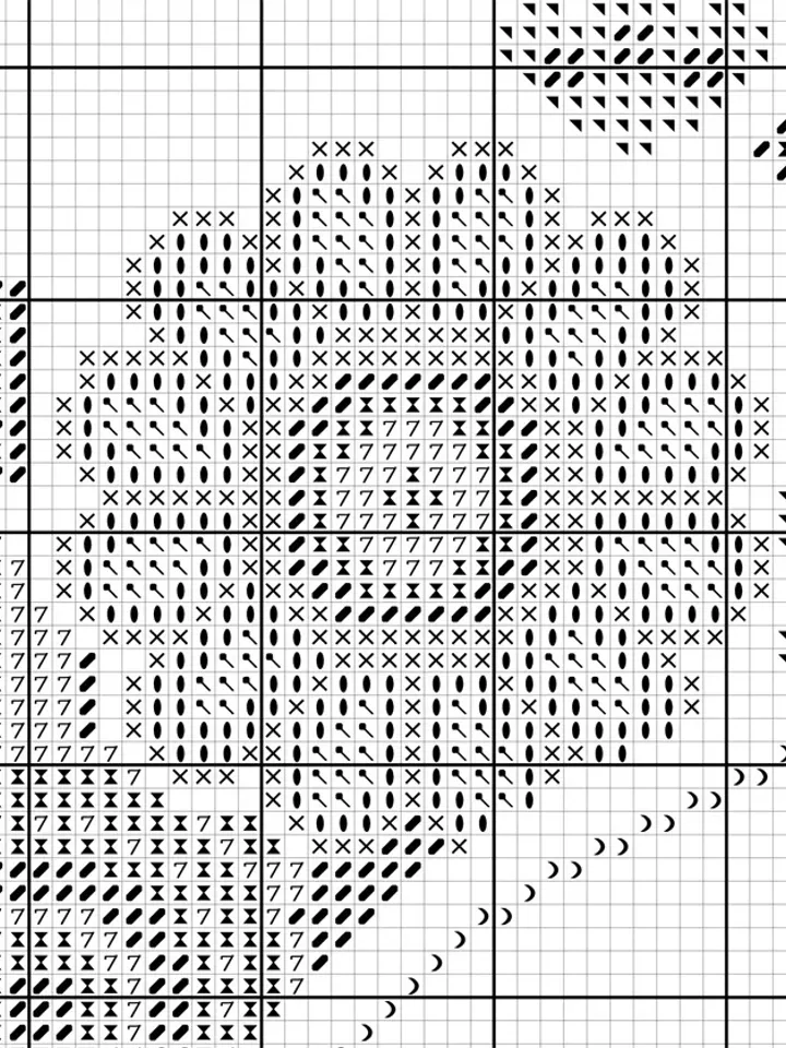 Floral Wreath cross stitch pattern. Flower frame cross stitch. Folk cross stitch pattern.