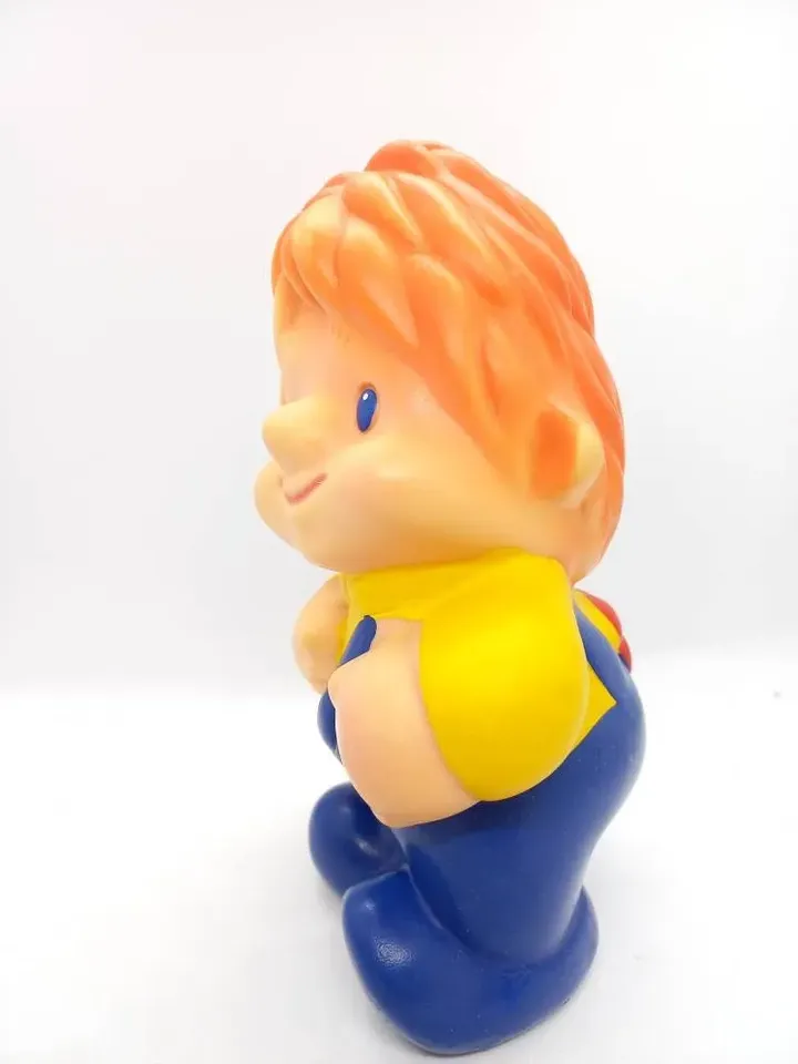 Vintage Russian Soviet Rubber Toy Carlson Astrid Lindgren Character Book Kid and Carlson