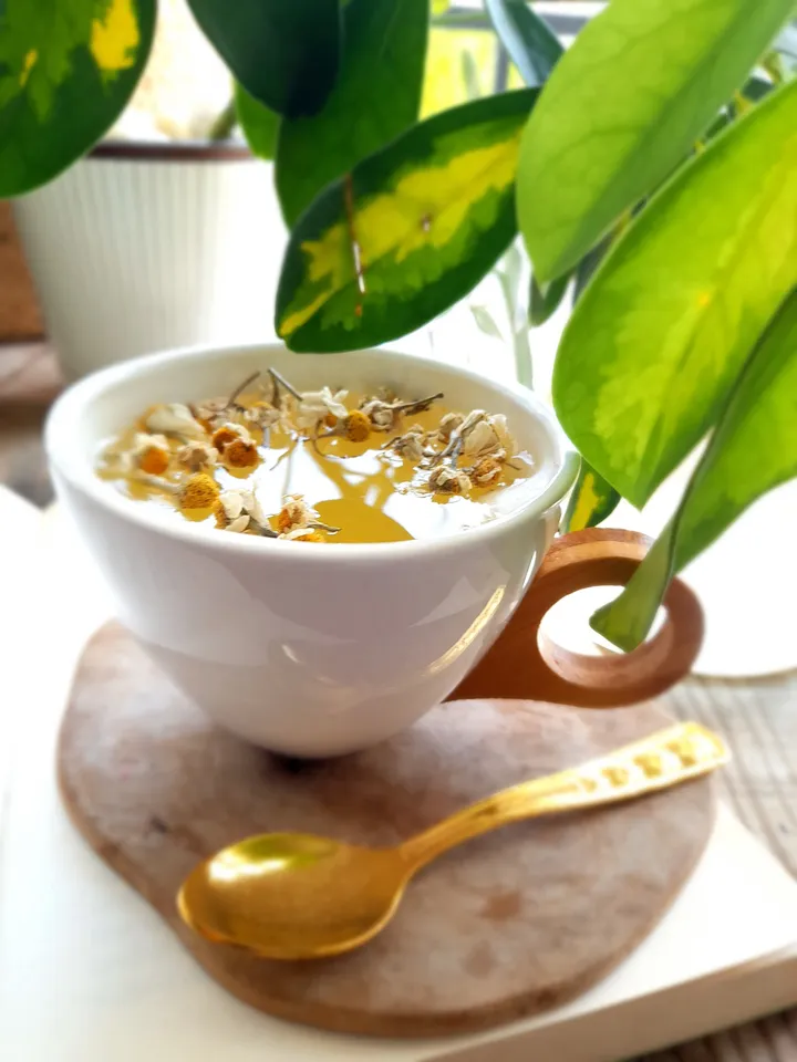Chamomile Tea | Organic Daisy Flowers, Natural Chamomile Tea, Healthy Herbal Tea, Dried Daisy Flowers, Dried Chamomile Flowers, Wild Harvest