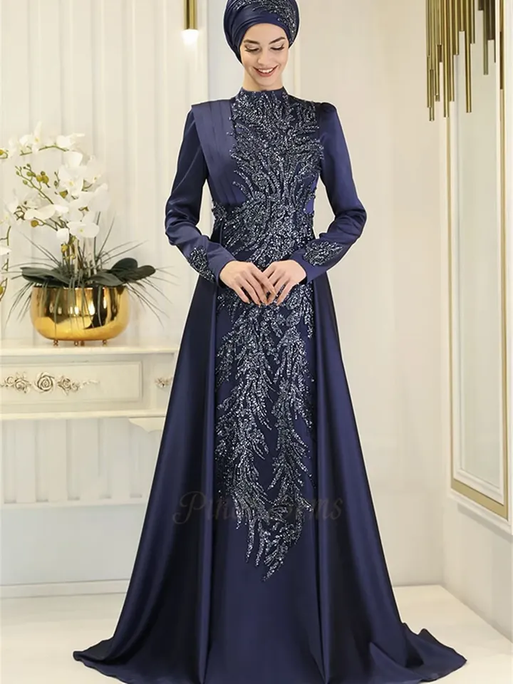AHUNARE HIJAB - Wedding Dress, Muslim Evening Gown, Nikah, Islamic Wedding, Engagement, Bridesmaid