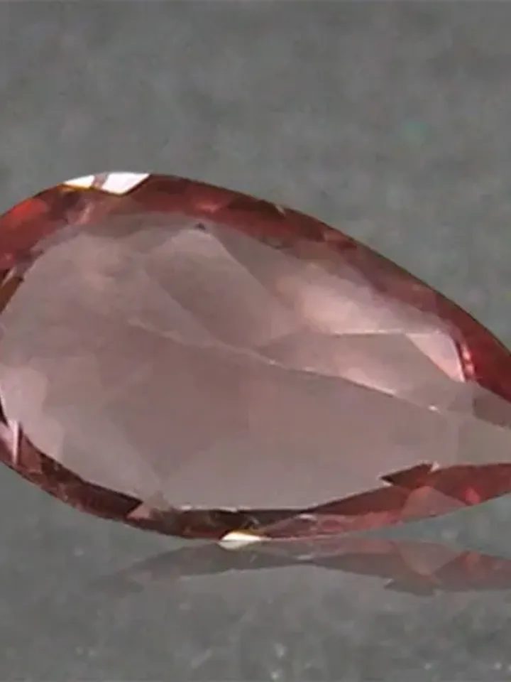 1.20 CT Well-Chosen Pear Cut 100% Natural Red Apatite From Brazil