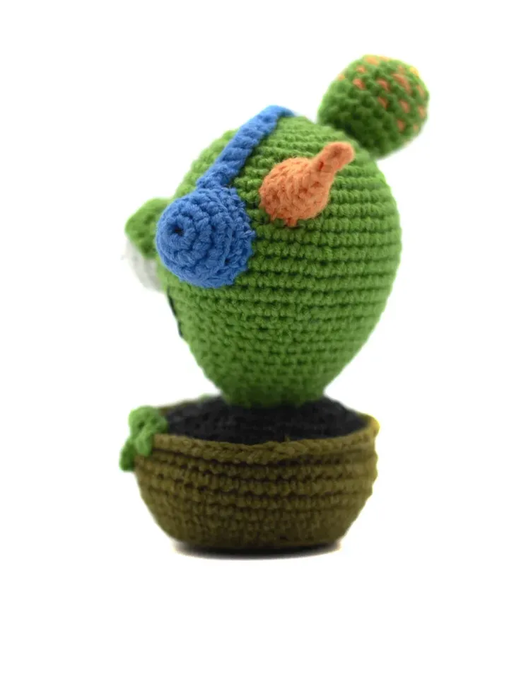 Cactus monster fantasy plant faux, plant planter sculpture succulent figurine house plants, plant fake, Halloween gifts
