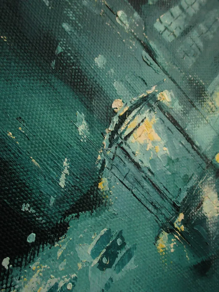 Tokyo Painting ORIGINAL OIL PAINTING on Canvas, Modern City Original Art by "Walperion Paintings"