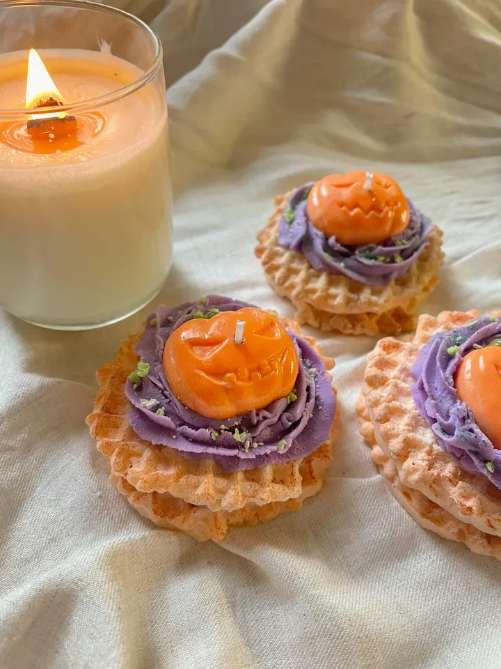 Pumpkin Candle | Halloween Candle | Spooky Season | Ghost Candle | Fall Candle