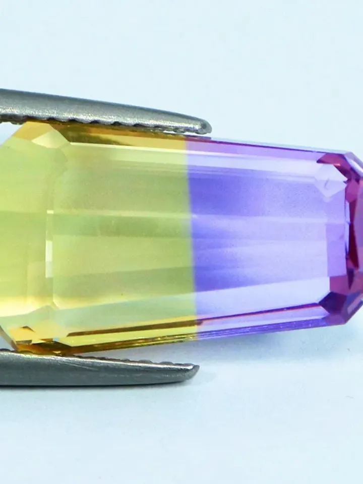 6.56 CT Gorgeous Rare Tapered Baguette Bi Color Unheated 100% Natural Ametrine