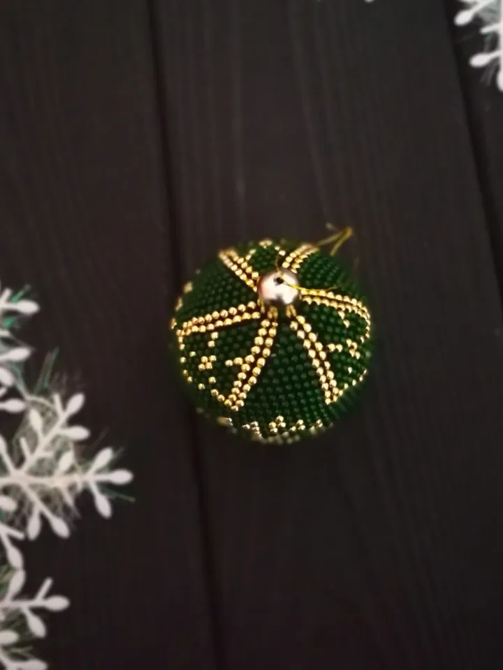 PATTERN Bead ball toy for Christmas tree , Ball toy for Christmas