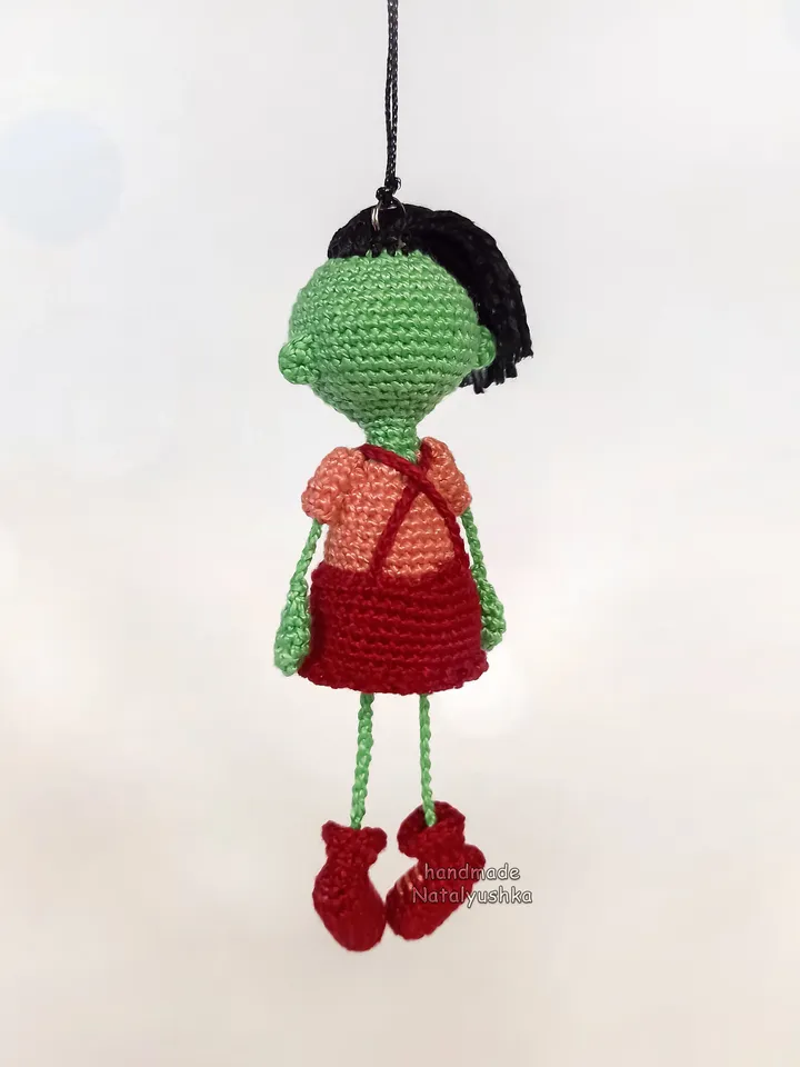 Zombies boy and girl keychain, Zombie toy, Halloween Decor, Creepy doll, Pocket monster.