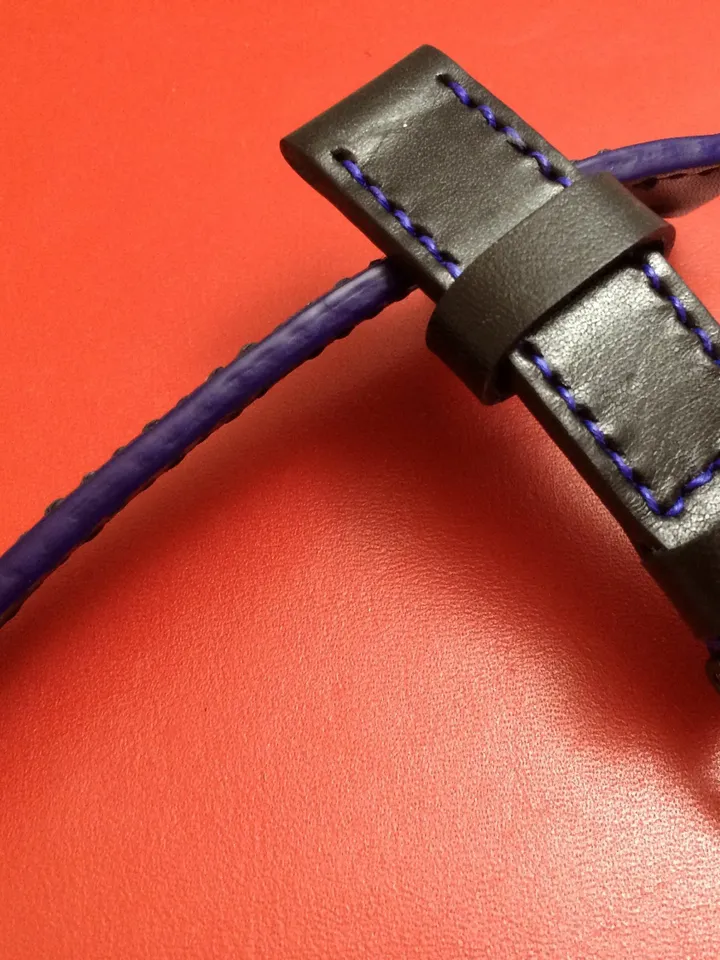 Leather watch strap, Blue leather watch band, 20mm strap, 19mm watch strap, 20mm watch band, watch band, Blue, 16mm Buckle, FREE SHIPPING