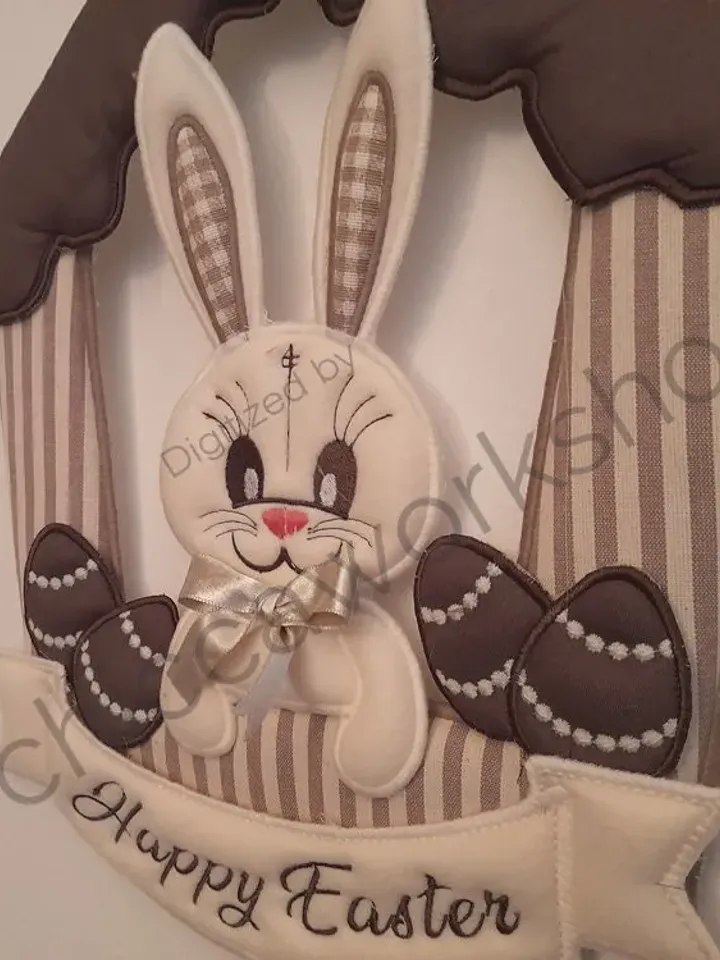 ITH Fuoriporta di Pasqua - Ricamo a macchina con tutorial