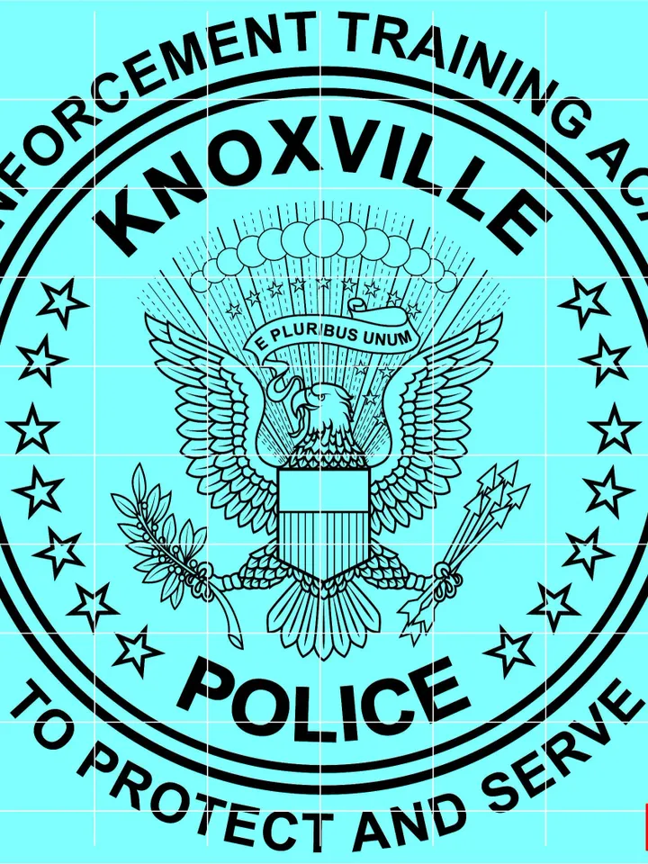 Law Enforcement Training Academy Knoxville Police Badge, Logo, Seal, Custom, Ai, Vector, SVG, DXF, PNG, Digital