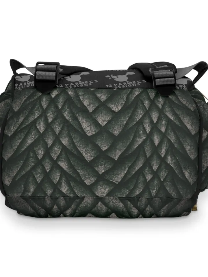 Dragon Scale TTRPG Backpack | Tabletop Roleplaying Game Bag, LARP Backpack, Wargaming Organizer, DnD Dice Set, Dragon Gift for Geek