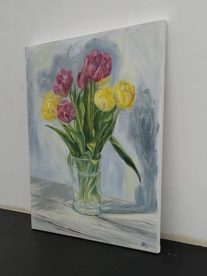 Tulips oil painting flowers artwork