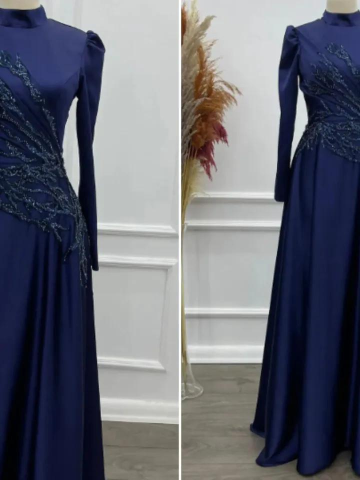 AHUNARE HIJAB - Wedding Dress, Muslim Evening Gown, Nikah, Islamic Wedding, Engagement, Bridesmaid,