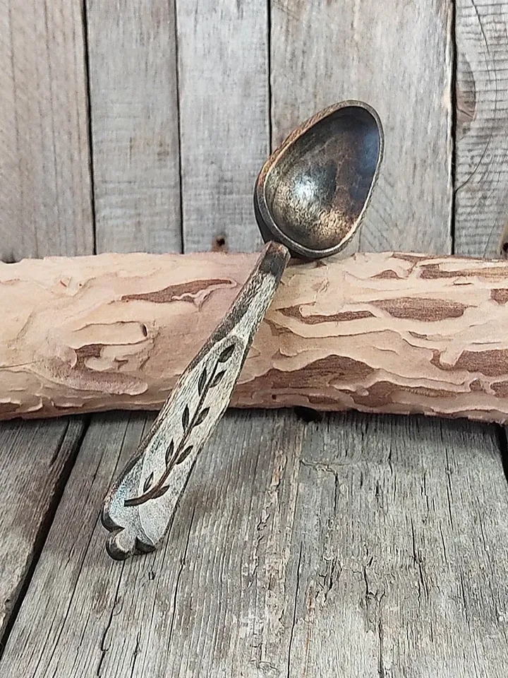 Ninth anniversary gift, Willow wood gift, Wedding anniversary willow, Handmade wooden teaspoon, Small measuring spoon