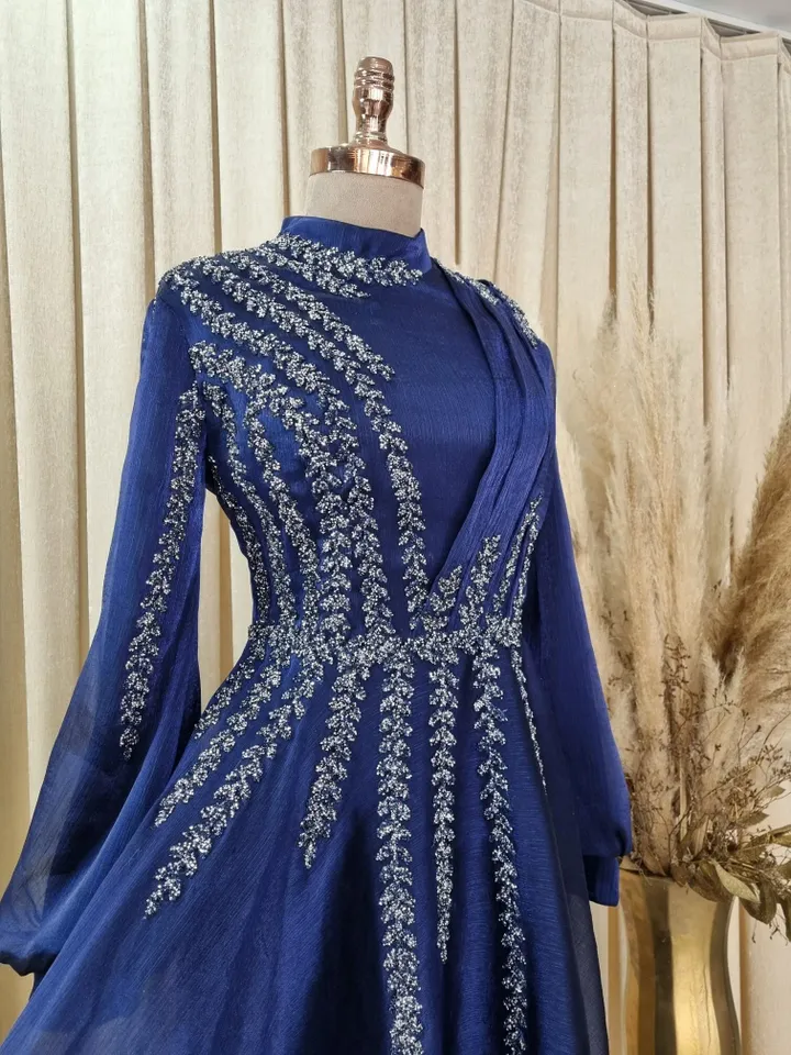 AHUNARE HIJAB - Wedding Dress, Muslim Evening Gown, Nikah, Islamic Wedding, Engagement, Bridesmaid