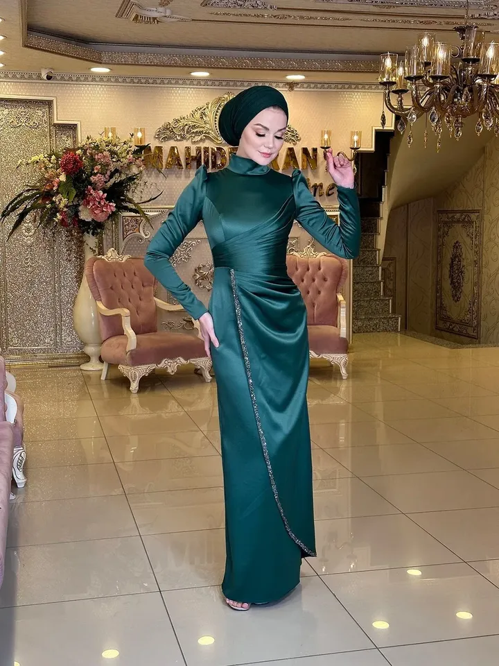 AHUNARE HIJAB - Wedding Dress, Muslim Evening Gown, Nikah, Islamic Wedding, Engagement, Bridesmaid