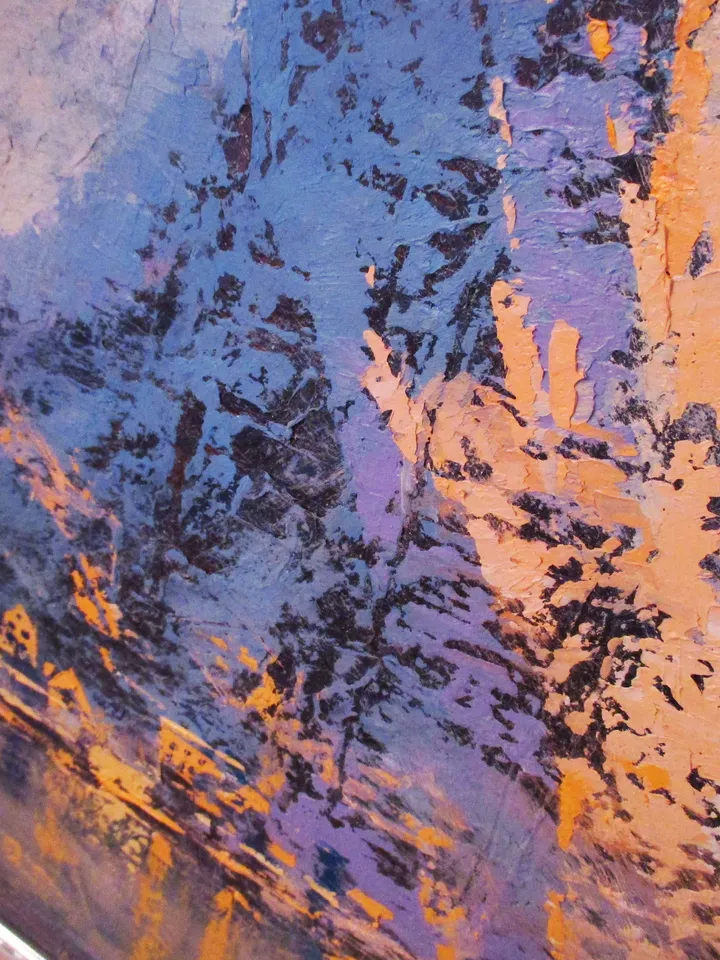 Norway Painting "LOFOTEN SNOW" Original Oil Painting on Canvas, Nordic Fjord Mountain Art by "Walperion Paintings"