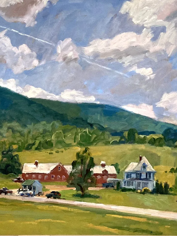 Large Original Landscape Painting - Summer Light/Berkshires - 20x30 Oil on Linen, Impressionist Plein Air Fine Art, Signed Original