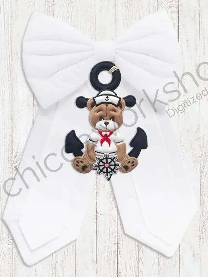 ITH Teddy Marinaio - Ricamo a macchina con tutorial
