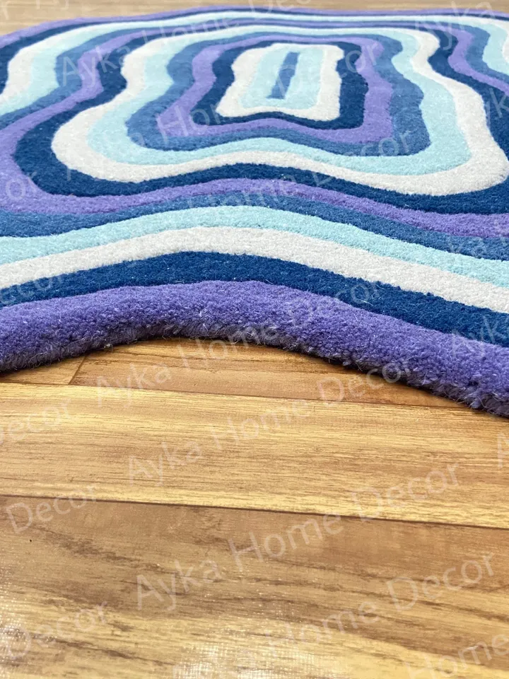 Anthena Hand Tufted 100% Pure Woolen Area Rug For Hall Kitchen Living Room Bed Room Bath Room Dining Room Kids Room Carpet / Christmas