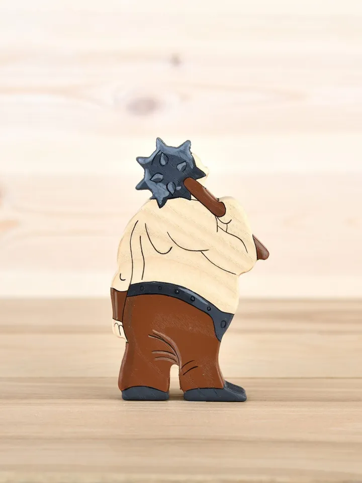 Wooden Cyclops figurine Myths creature