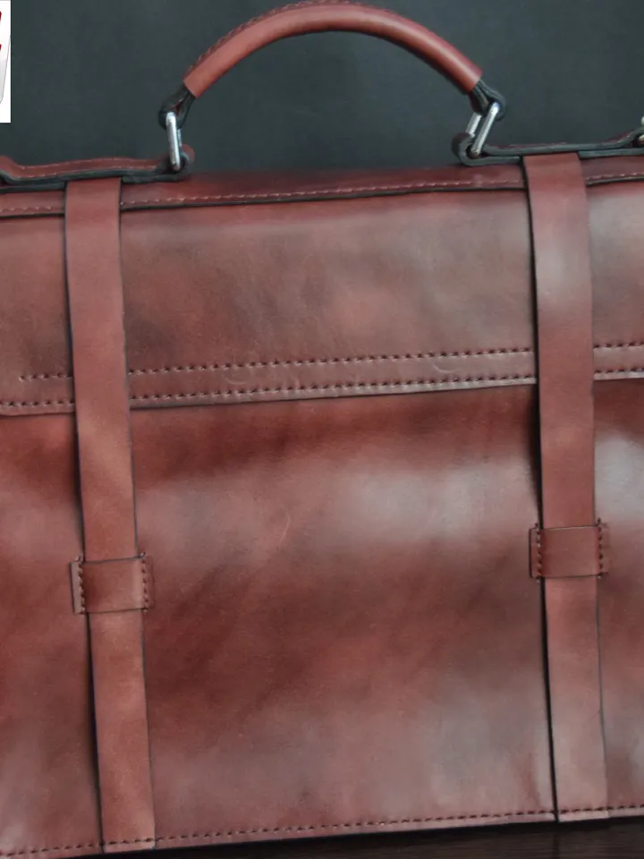 Leather Briefcase pattern- Leather Bag PDF - Briefcase Template - PDF Bag - Leather PDF Template