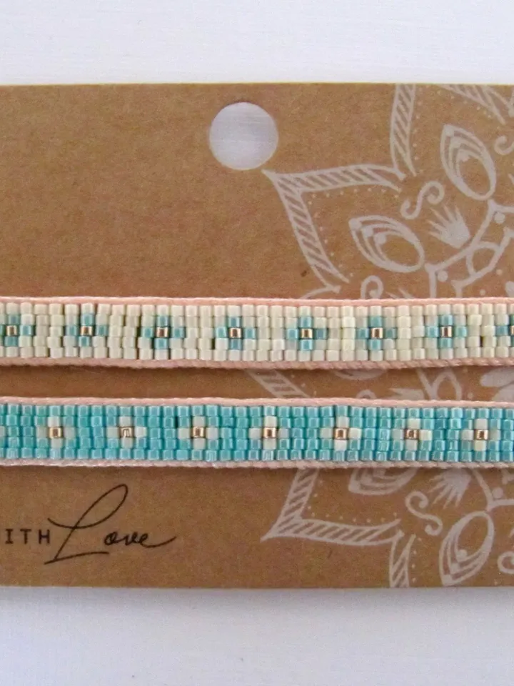 Miyuki bracelet in blue, Miyuki Delica, bracelets Miyuki blue, gift for her, Miyuki jewelry, boho bracelets, ethno bracelet, beaded bracelet