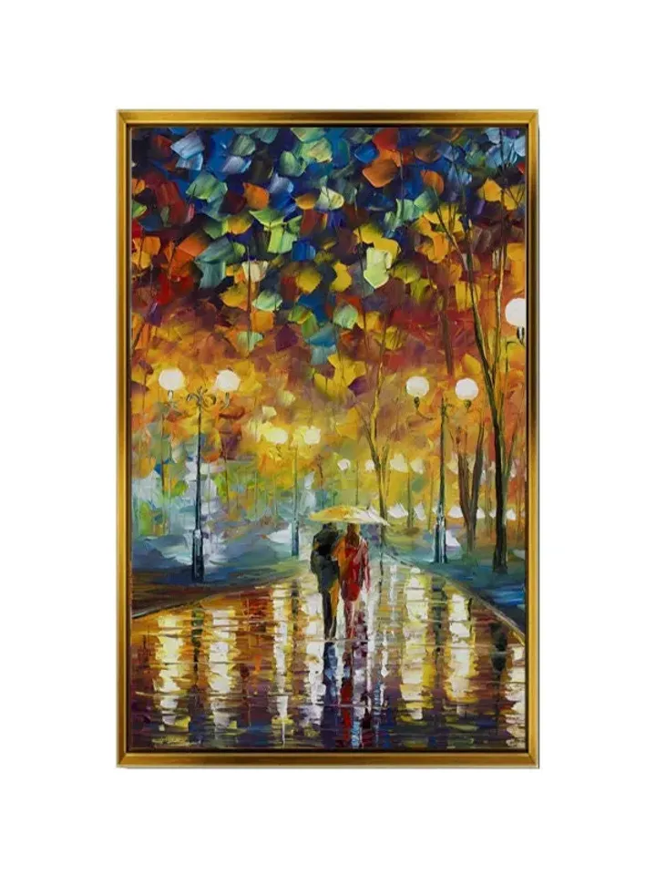 Umbrella Print on Canvas , Floating Frame Option, Modern Wall Art, Extra Large Canvas Wall Art