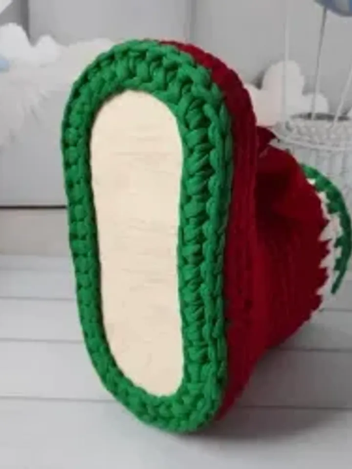 Handmade boots for new year and christmas, sweets basket