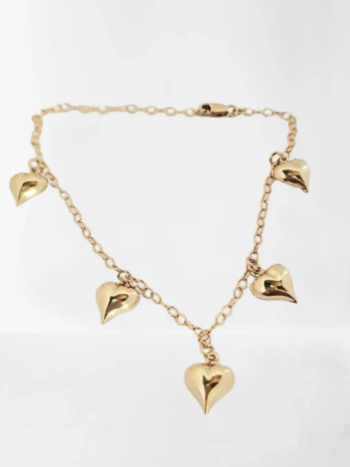 Gold Heart Anklet · Heart Anklet Chain Bracelet · Dainty Gold Anklet Bracelet · Anklet Bracelet · Anklet Bracelets · anklets for women